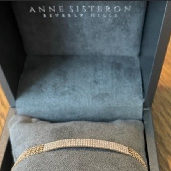 Anne Sisteron pavé diamond bracelet 14K Rose Gold, Multi-Chain - Picture 6 of 11